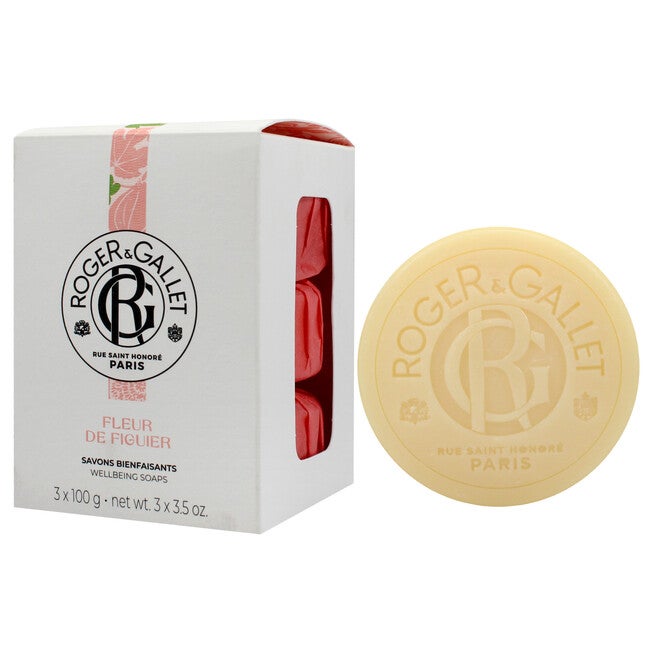 Wellbeing Soap Set - Fig Blossom by Roger & Gallet for Unisex - 3 x 3.5 oz Soap, See Description, alternate image number 3