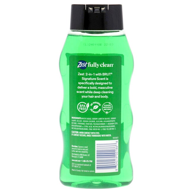 2-in-1 Hair and Body Wash - Signature Scent by Zest for Men - 20 oz Body Wash, See Description, alternate image number 2