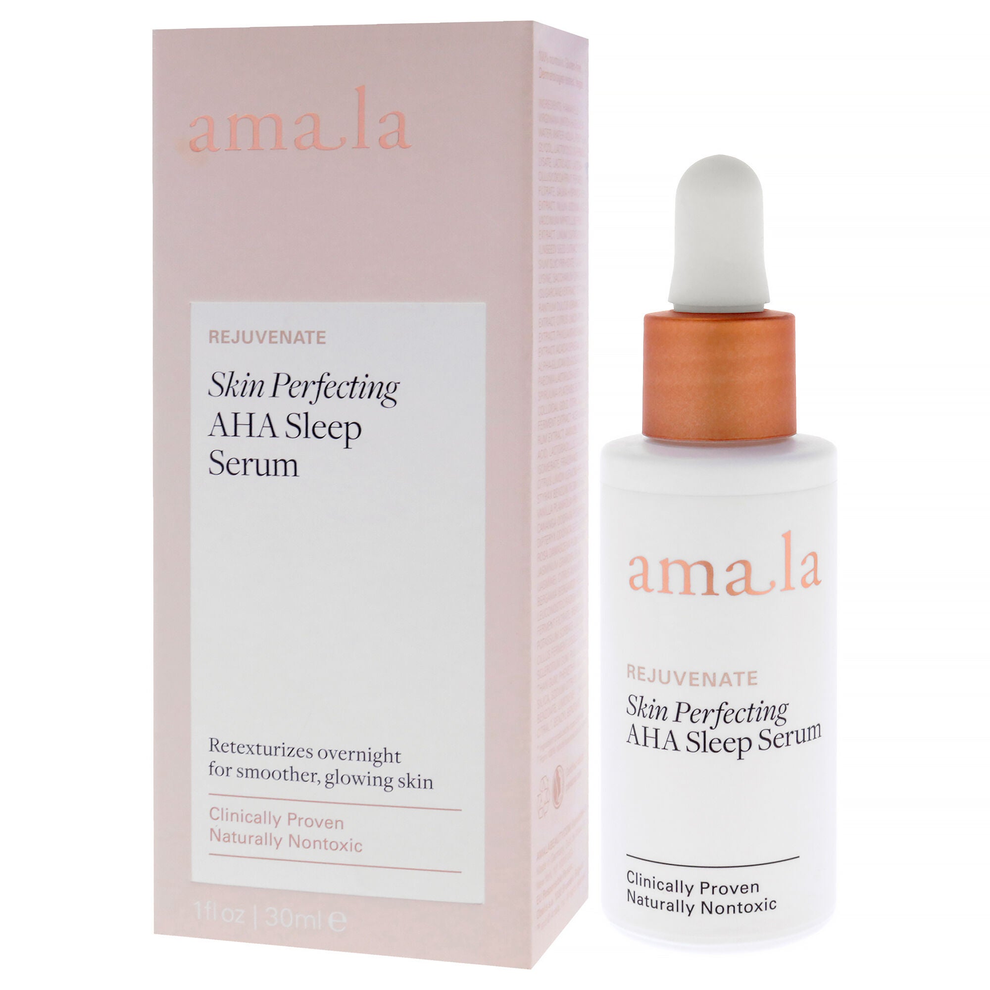 Skin Perfecting AHA Sleep Serum by Amala for Women - 1 oz Serum, See Description, alternate image number 2