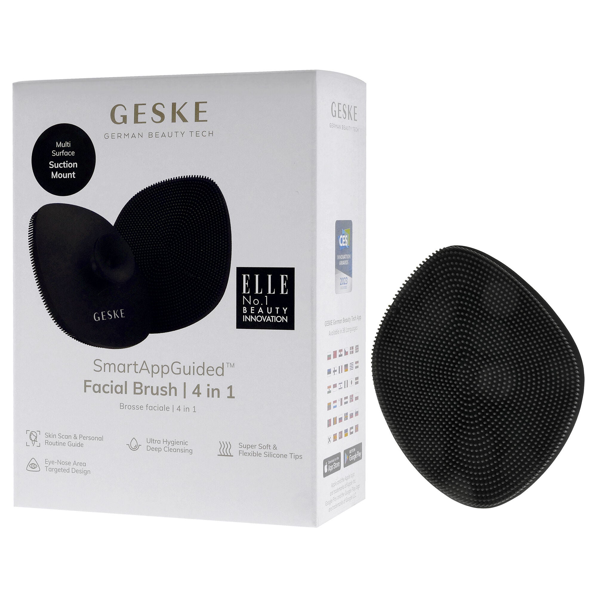 Facial Brush 4 in 1 - Gray by Geske for Women - 1 Pc Brush, See Description, alternate image number 1