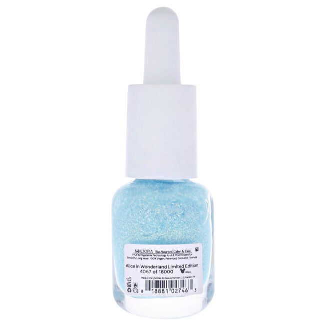 Bio-Sourced Chip Free Nail Lacquer Disney Collection Alice in Wonderland - Light Blue Glitter by Nailtopia for Women - 0.169 oz Nail Polish, See Description, alternate image number 1