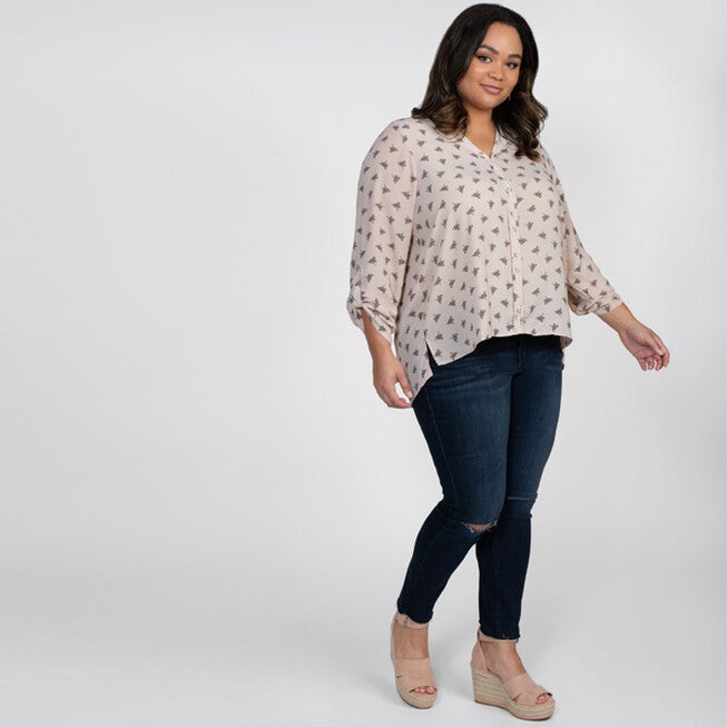 Cristy Pleat Back Blouse, , alternate image number null