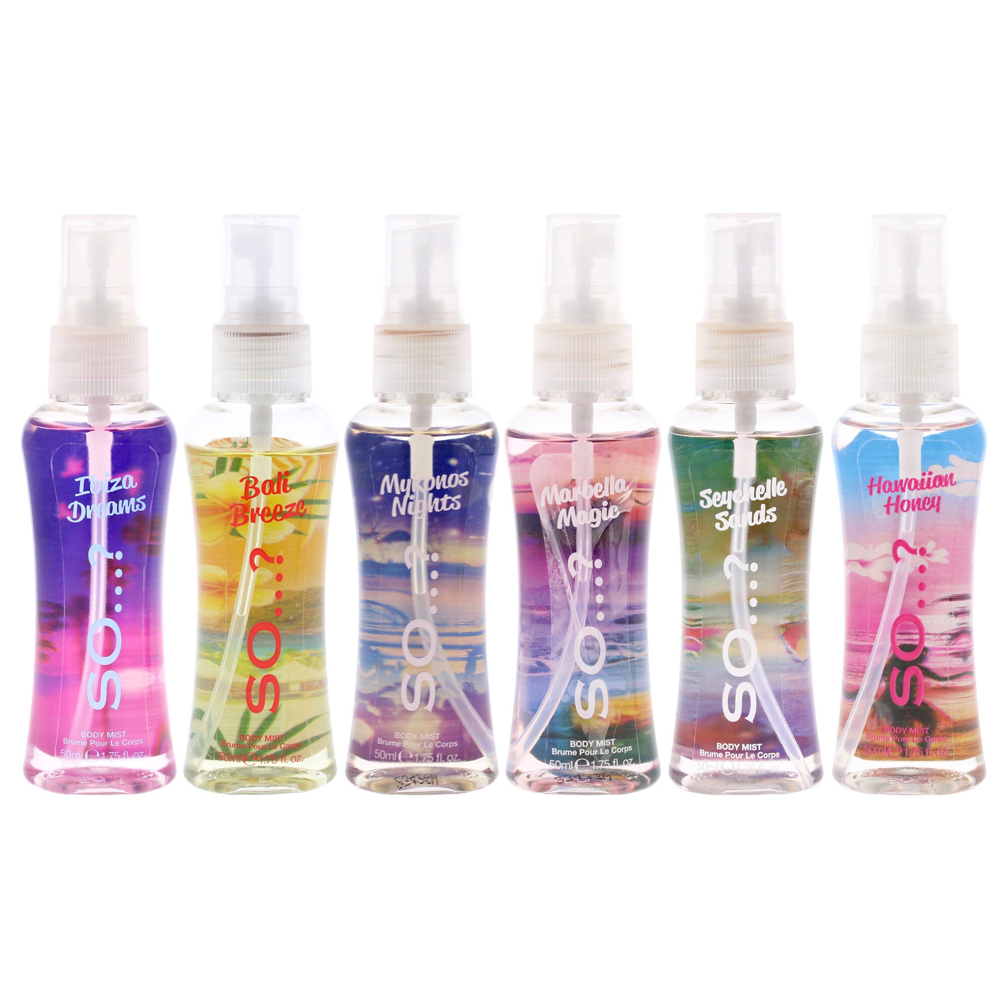 Escapes Body Mist Set by So?? for Women - 6 Pc 1.7oz, See Description, alternate image number 1