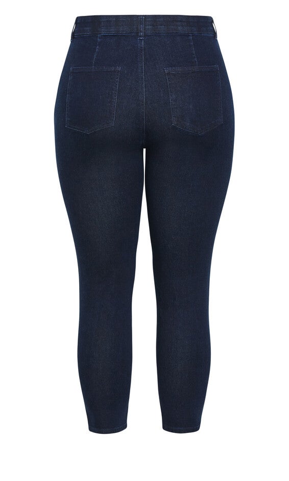 Jayda Skinny High Waist Jean - dark indigo, , alternate image number 3