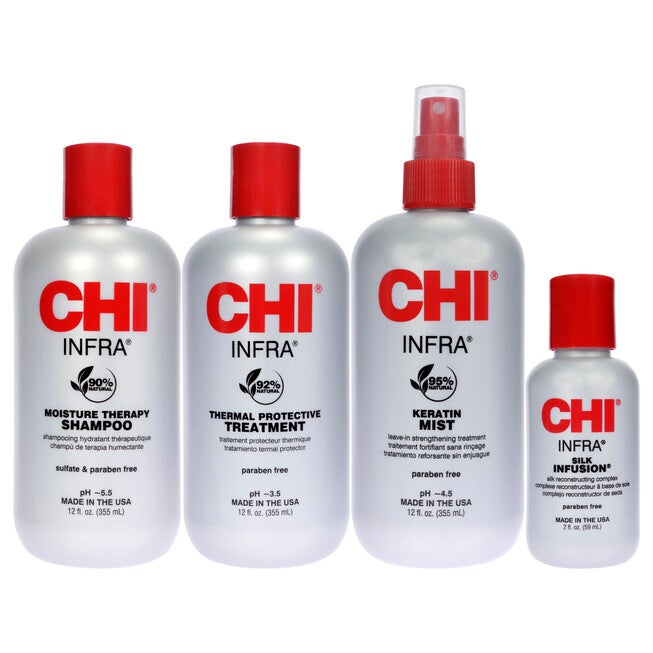 Stylist Kit by CHI for Unisex - 4 Pc 12oz Shampoo, 12oz Treatment, 12oz Keratin Mist, 2oz Silk Infusion, , alternate image number 2