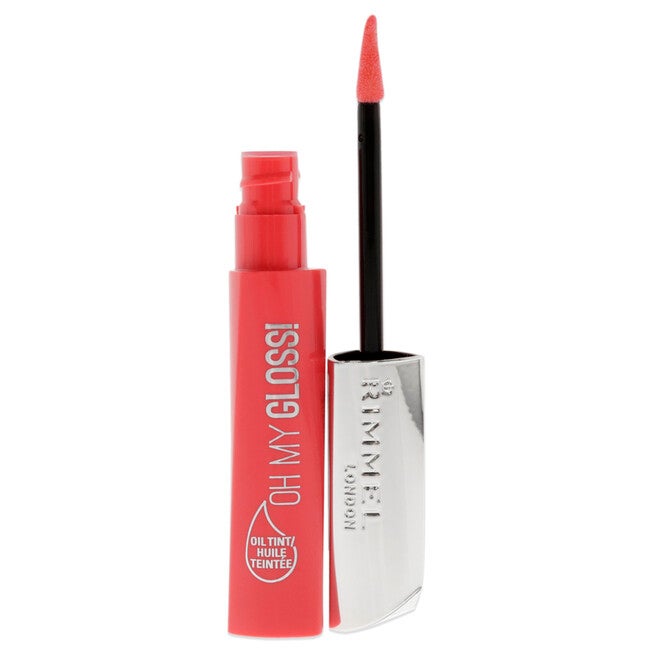 Oh My Gloss Oil Tint - 400 Contemporary Coral by Rimmel London for Women - 0.21 oz Lip Gloss, See Description, alternate image number 2