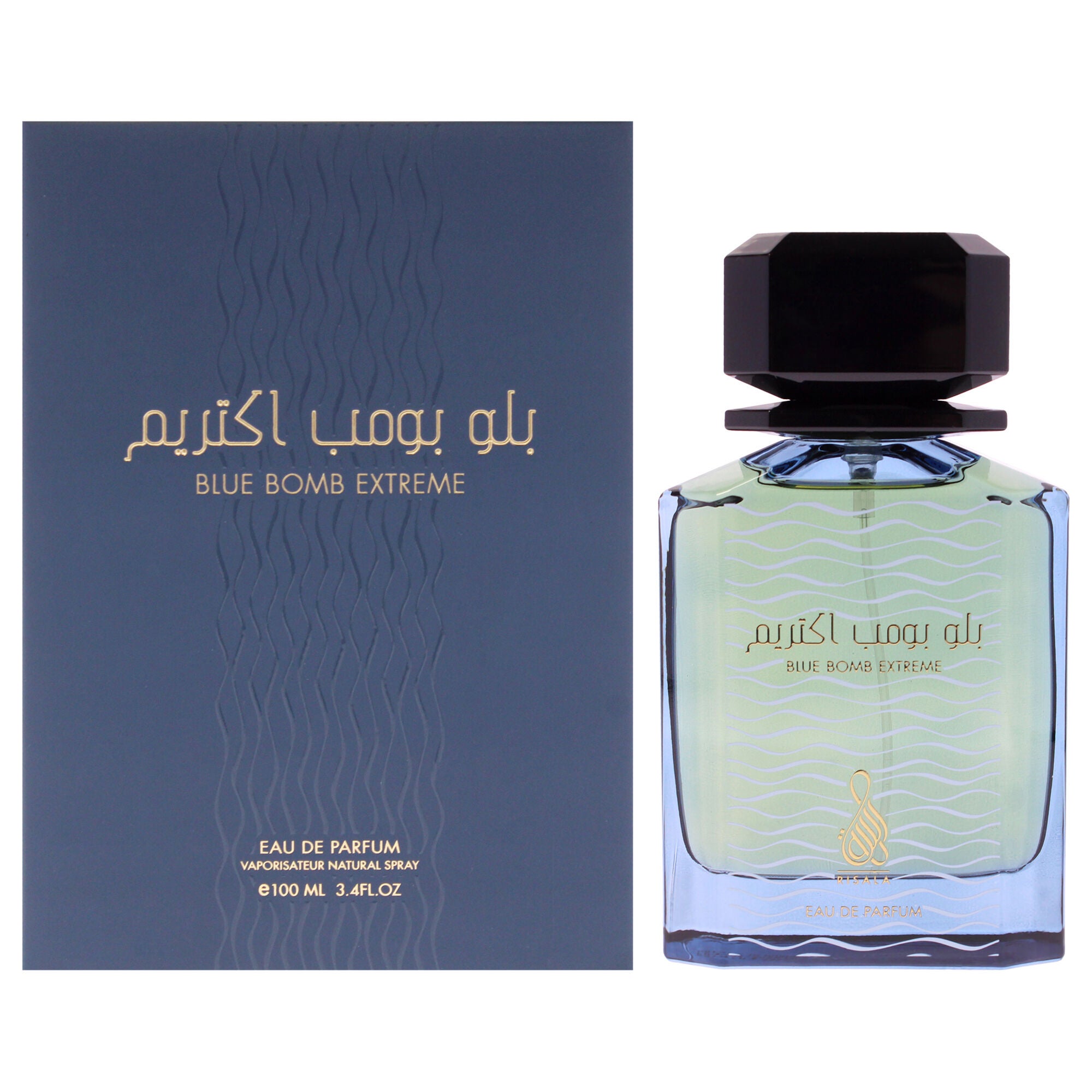Blue Bomb Extreme by Risala for Unisex - 3.4 oz EDP Spray, See Description, hi-res image number 0