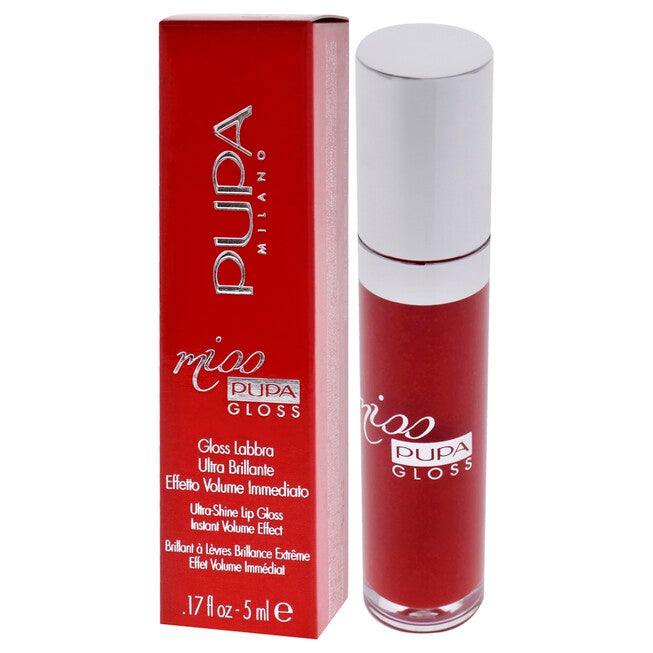 Miss Pupa Gloss Ultra-Shine Lip Gloss - 205 Touch of Red by Pupa Milano for Women - 0.17 oz Lip Gloss, See Description, alternate image number 3