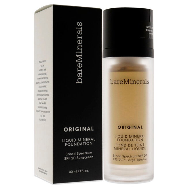 Original Liquid Mineral Foundation SPF 20 - 13 Golden Beige by bareMinerals for Women - 1 oz Foundation, See Description, alternate image number 2