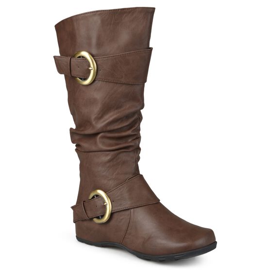 Women's Extra Wide Calf Paris Boot, Brown, hi-res image number null