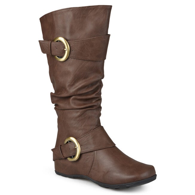Women's Extra Wide Calf Paris Boot, Brown, hi-res image number 0