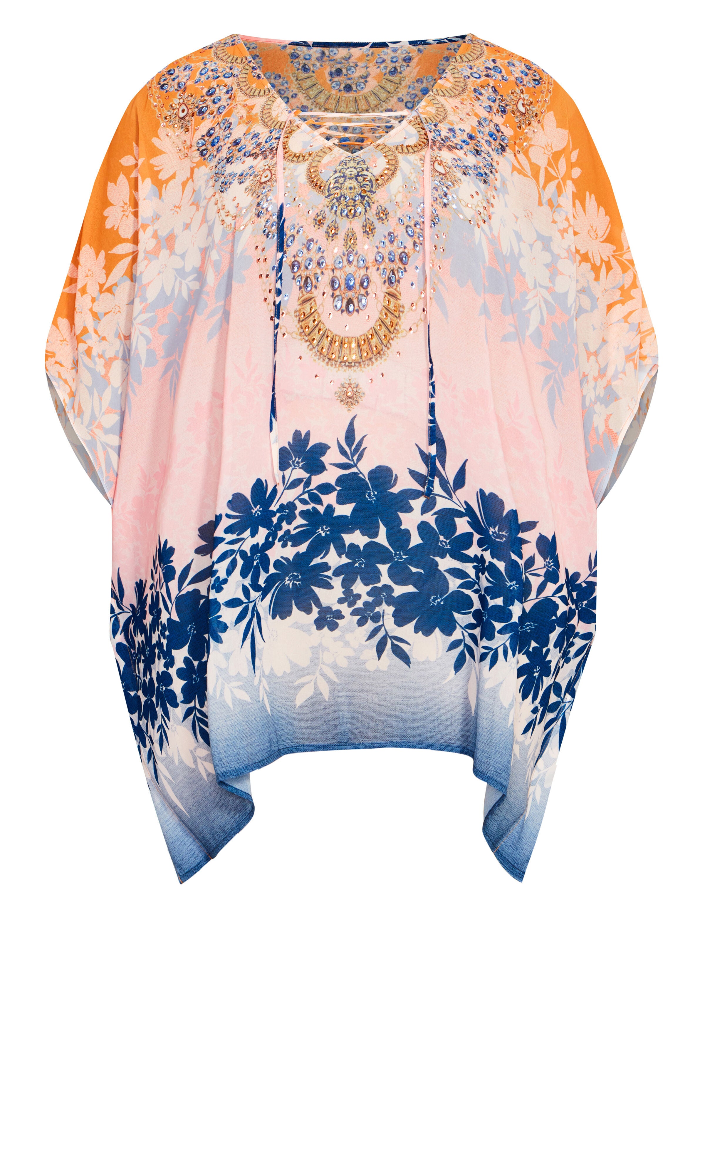 Vienna Beaded Kaftan - orange, Orange, hi-res image number 0