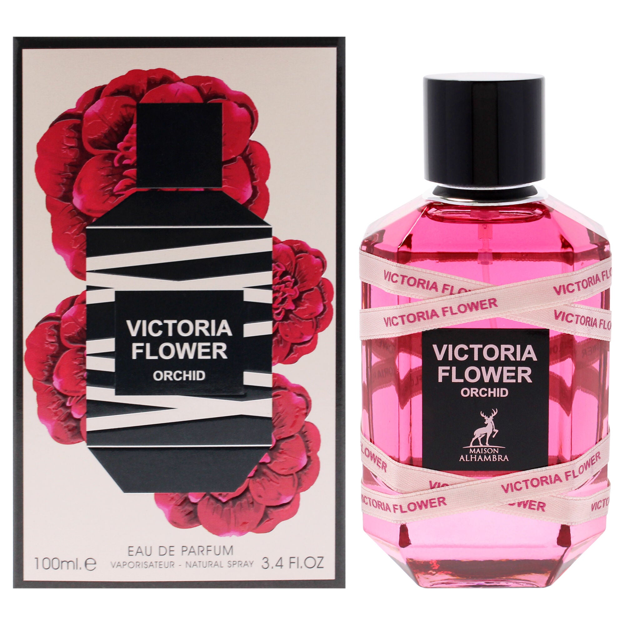 Victoria Flower - Orchid by Maison Alhambra for Women - 3.4 oz EDP Spray, Clear, hi-res image number 0