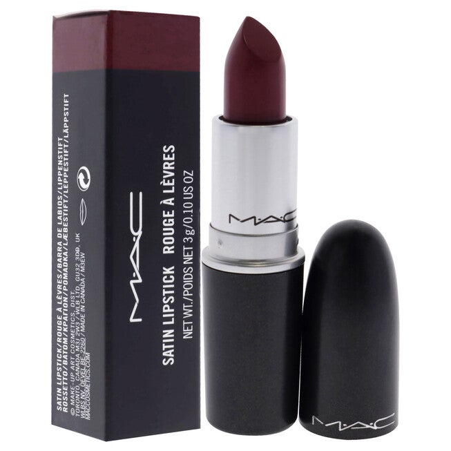 Satin Lipstick - 801 Amorous by MAC for Women - 0.10 oz Lipstick, , alternate image number 6
