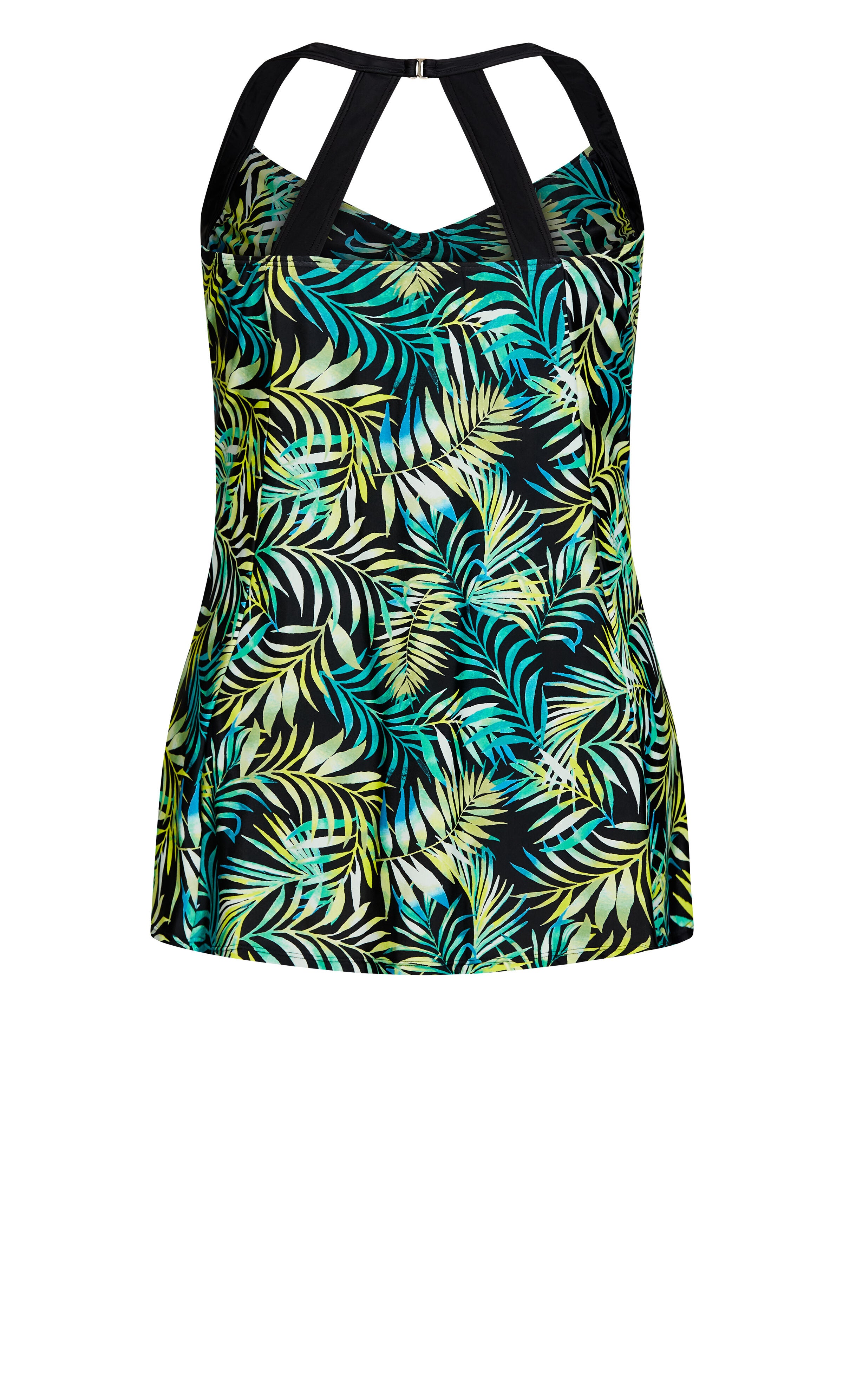 Halter Back Swim Dress - green, , alternate image number 3