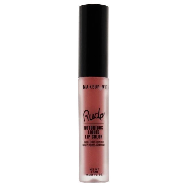 Notorious Rich Long Liquid Lip Color - Sinister Villain by Rude Cosmetics for Women - 0.1 oz Lip Color, , alternate image number null