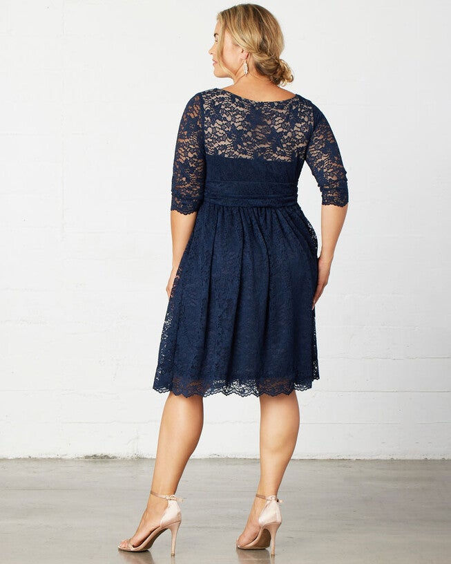 Luna Lace Dress, Indigo Blue, alternate image number null