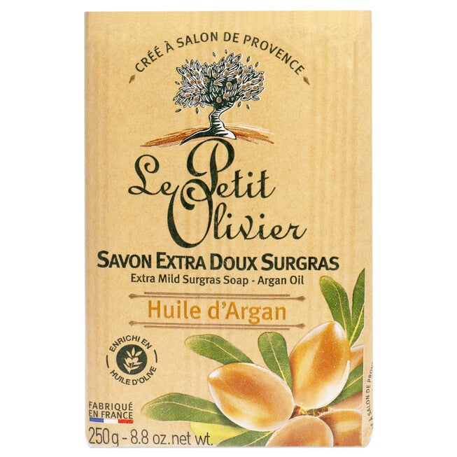 Extra Mild Surgras Soap - Argan Oil by Le Petit Olivier for Women - 8.8 oz Soap, NA, hi-res image number null