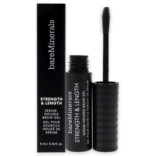 Strength and Length Serum-Infused Brow Gel - Clear by bareMinerals for Women - 0.16 oz Brow Gel, , alternate image number null