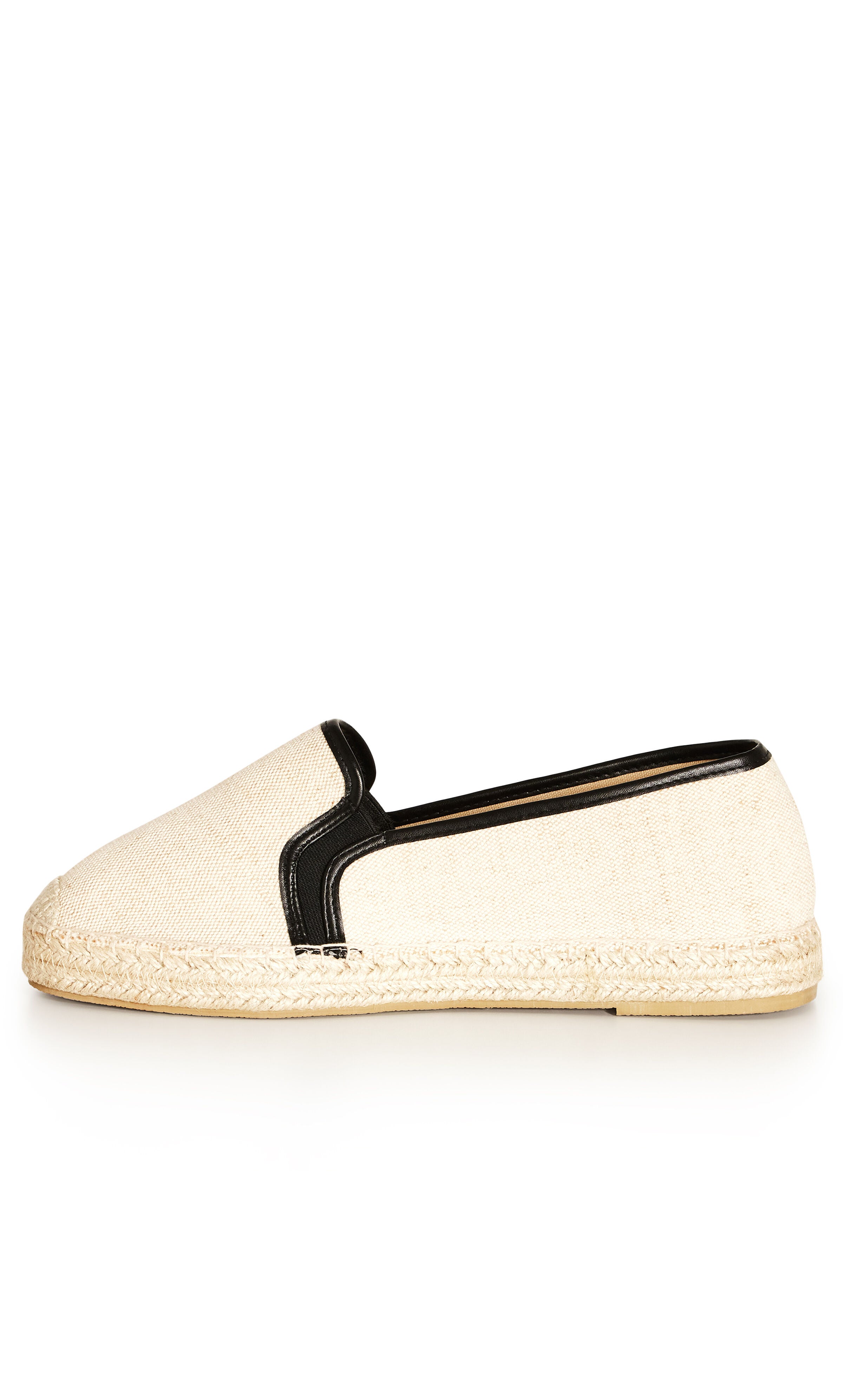 WIDE FIT Slip On Espadrille - neutral, , alternate image number 3