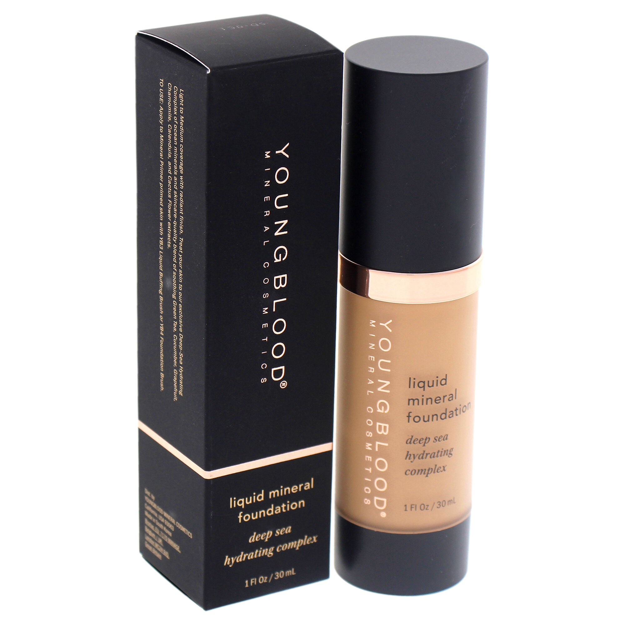 Liquid Mineral Foundation - Golden Tan by Youngblood for Women - 1 oz Foundation, , alternate image number 7