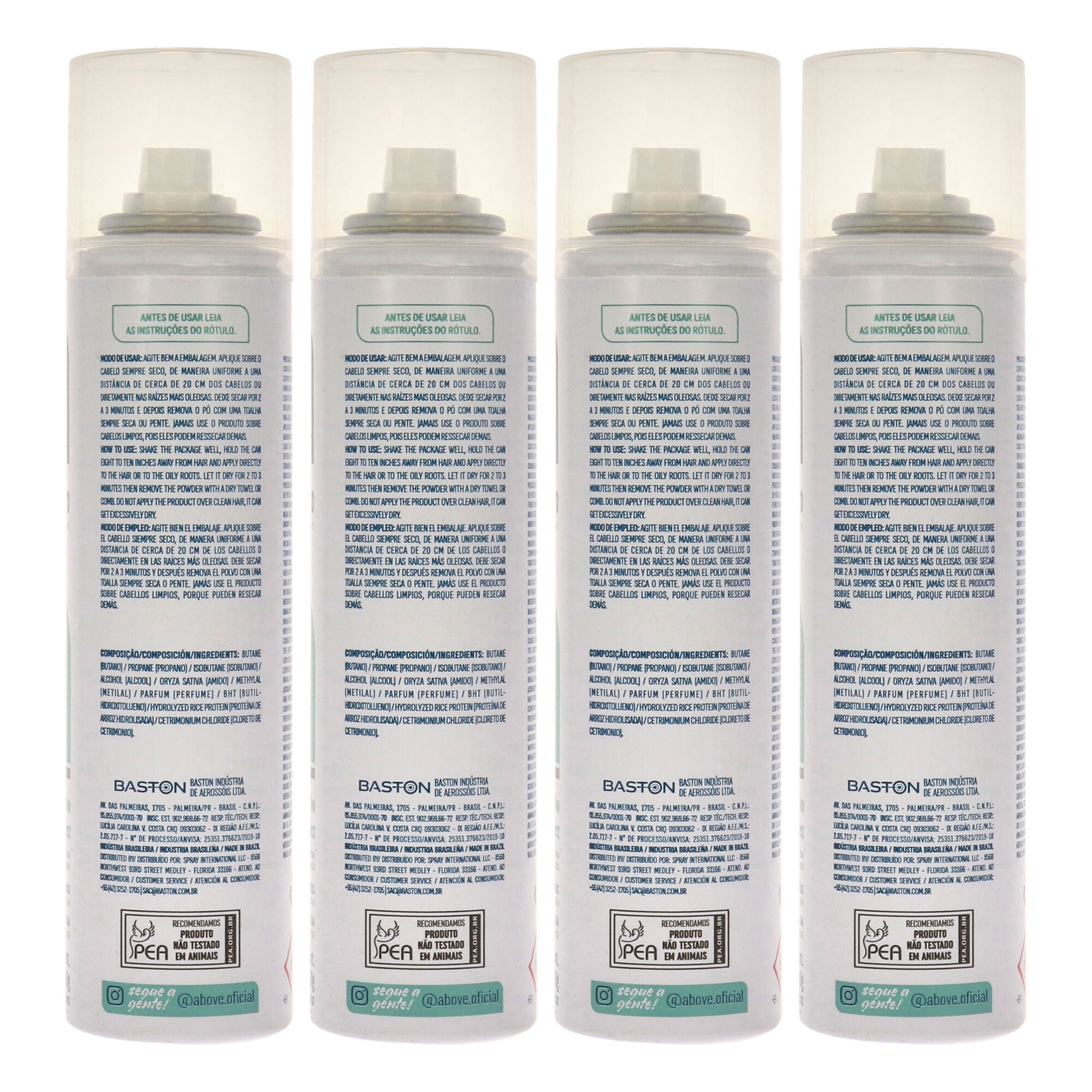 Dry Shampoo - Fresh by Above for Unisex - 3.17 oz Dry Shampoo - Pack of 4, See Description, alternate image number 1