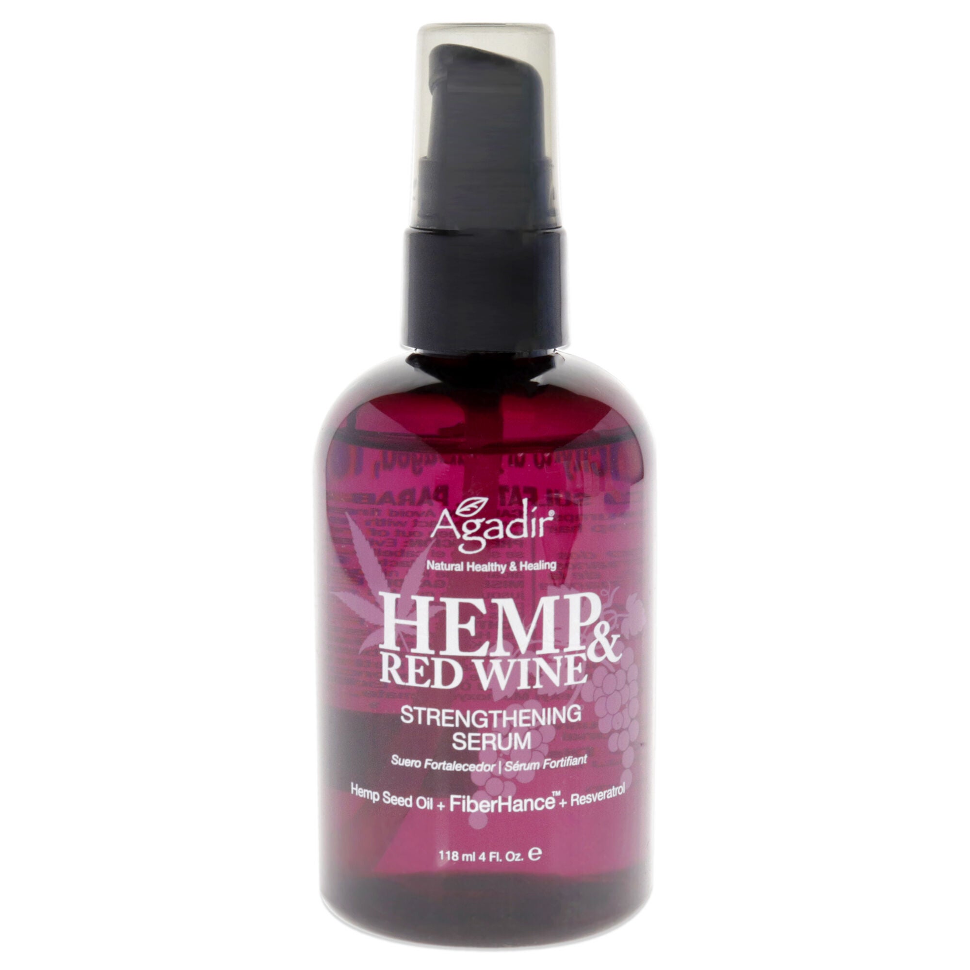 Hemp and Red Wine Strenghthening Serum by Agadir for Unisex - 4 oz Serum, , alternate image number 3