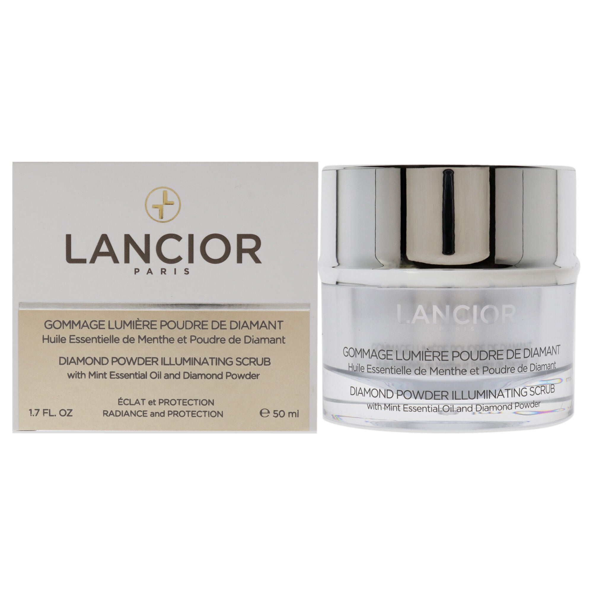 Diamond Powder Illuminating Scrub by Lancior for Unisex - 1.7 oz Scrub, White, hi-res image number 0