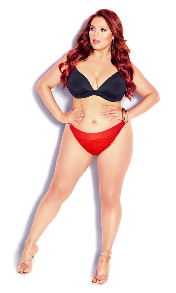 Vibeka Bikini Pant - tigerlily, Pink, hi-res image number 0