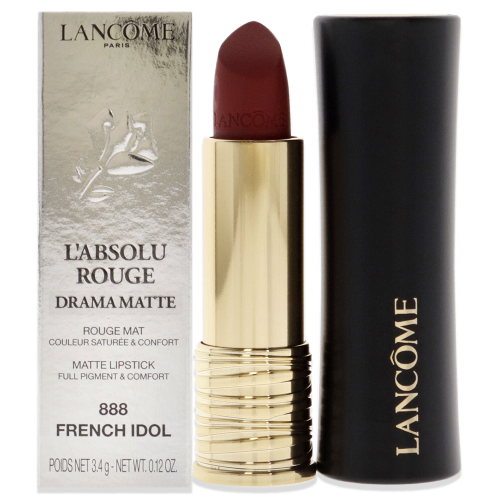 LAbsolu Rouge Drama Matte - 888 French Idol by Lancome for Women - 0.12 oz Lipstick, See Description, hi-res image number 0
