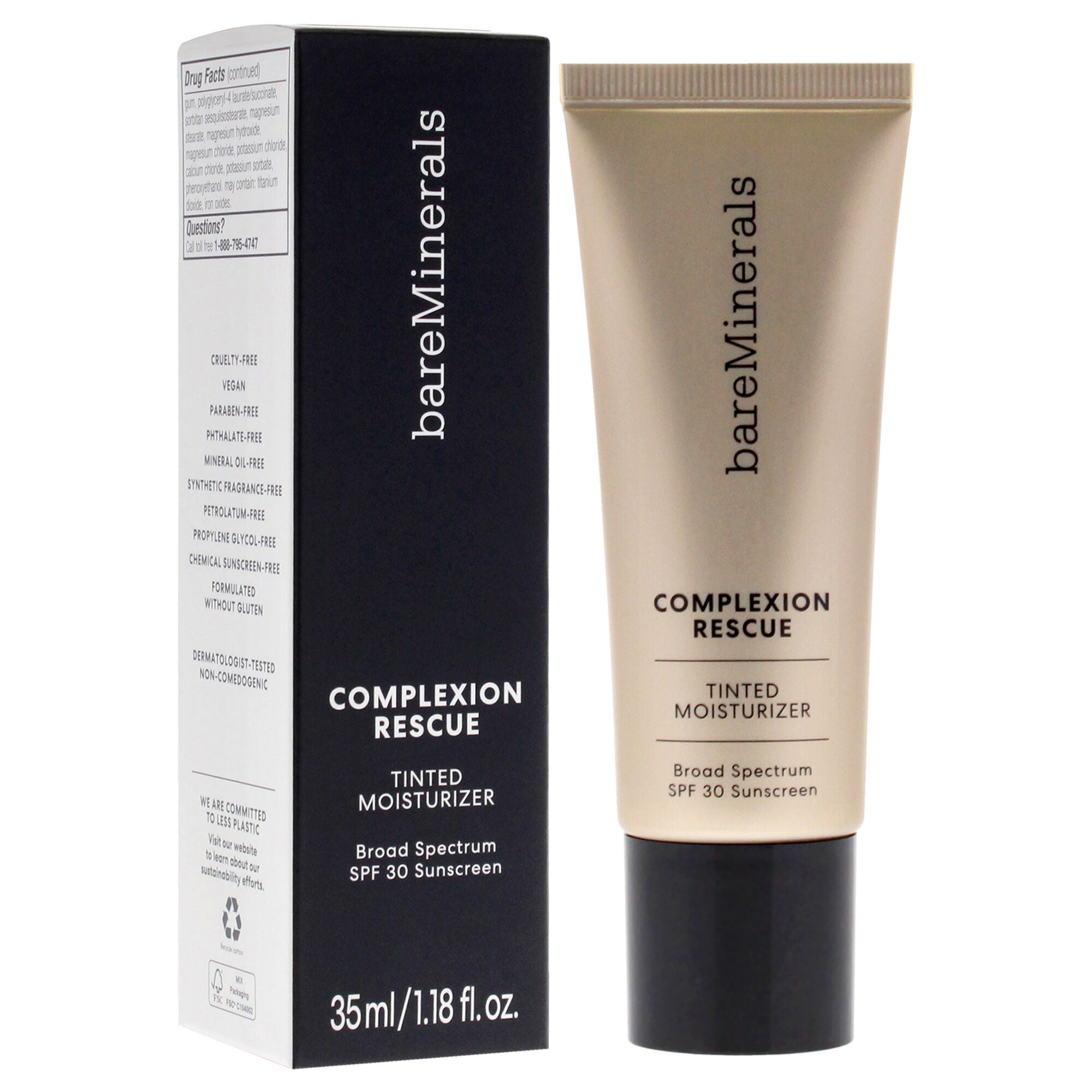 Complexion Rescue Tinted Hydrating Gel Cream SPF 30 - 08 Spice by bareMinerals for Women - 1.18 oz Foundation, See Description, alternate image number 1