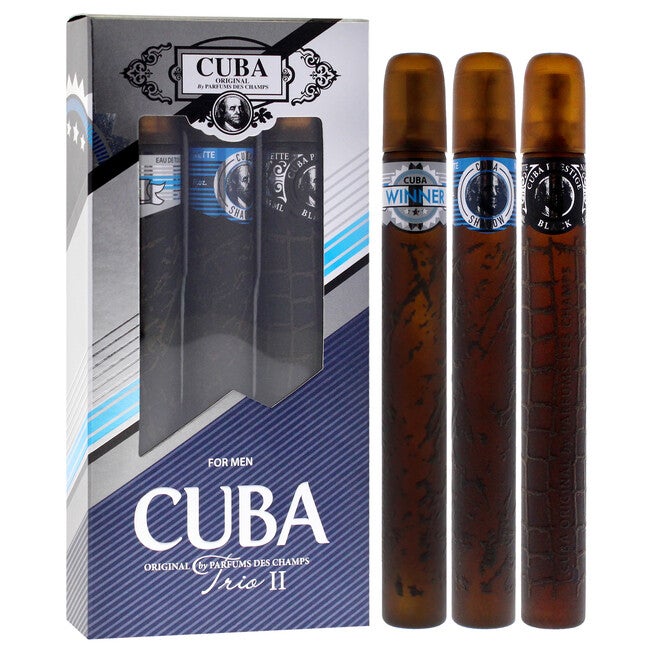 Cuba Trio 2 by Cuba for Men - 3 Pc Gift Set 1.17oz Cuba Winner EDT Spray, 1.17oz Cuba Shadow EDT Spray, 1.17oz Cuba Prestige Black EDT Spray, See Description, alternate image number 2