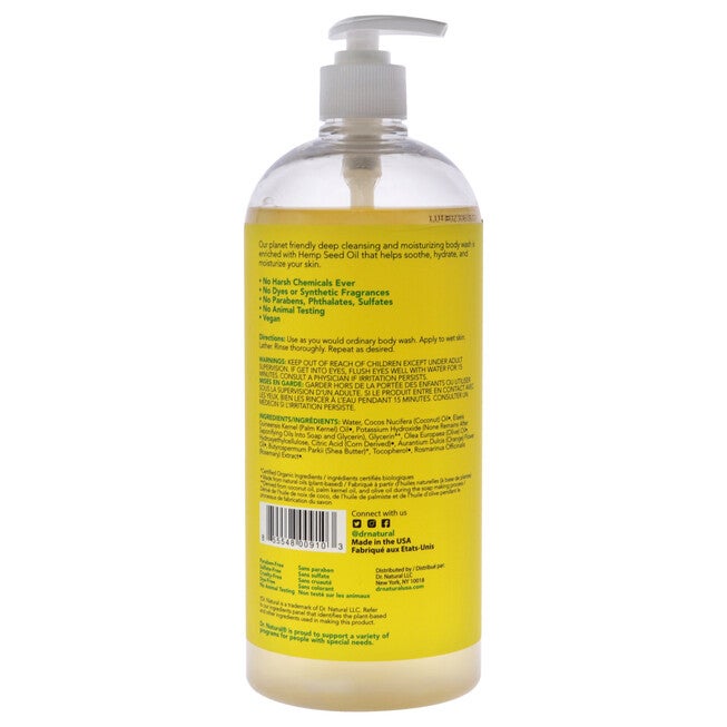 Refreshing Oil Body Wash - Citrus by Dr. Natural for Unisex - 32 oz Body Wash, See Description, alternate image number 2