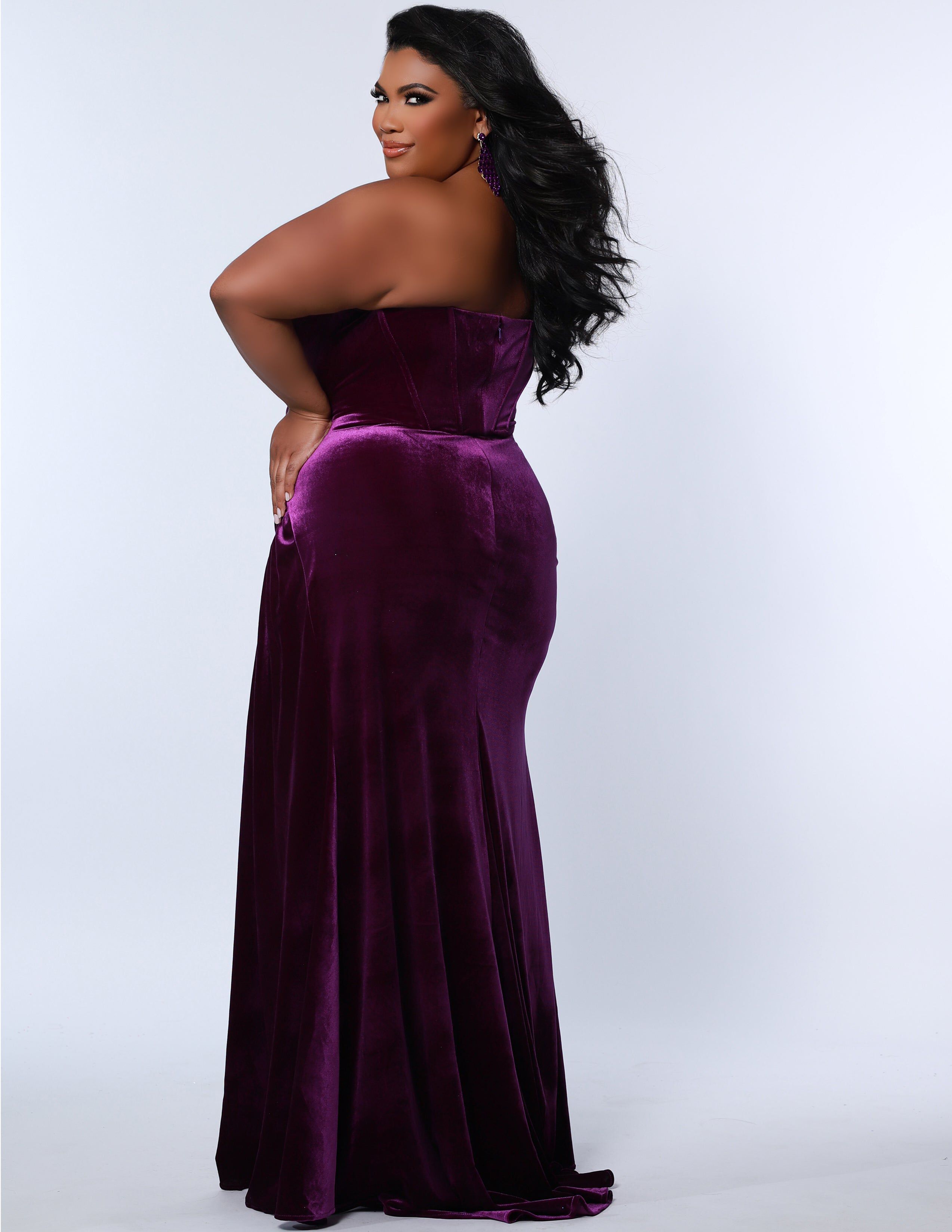 LAVISH DREAM GALA GOWN, Purple / Purple, alternate image number 1