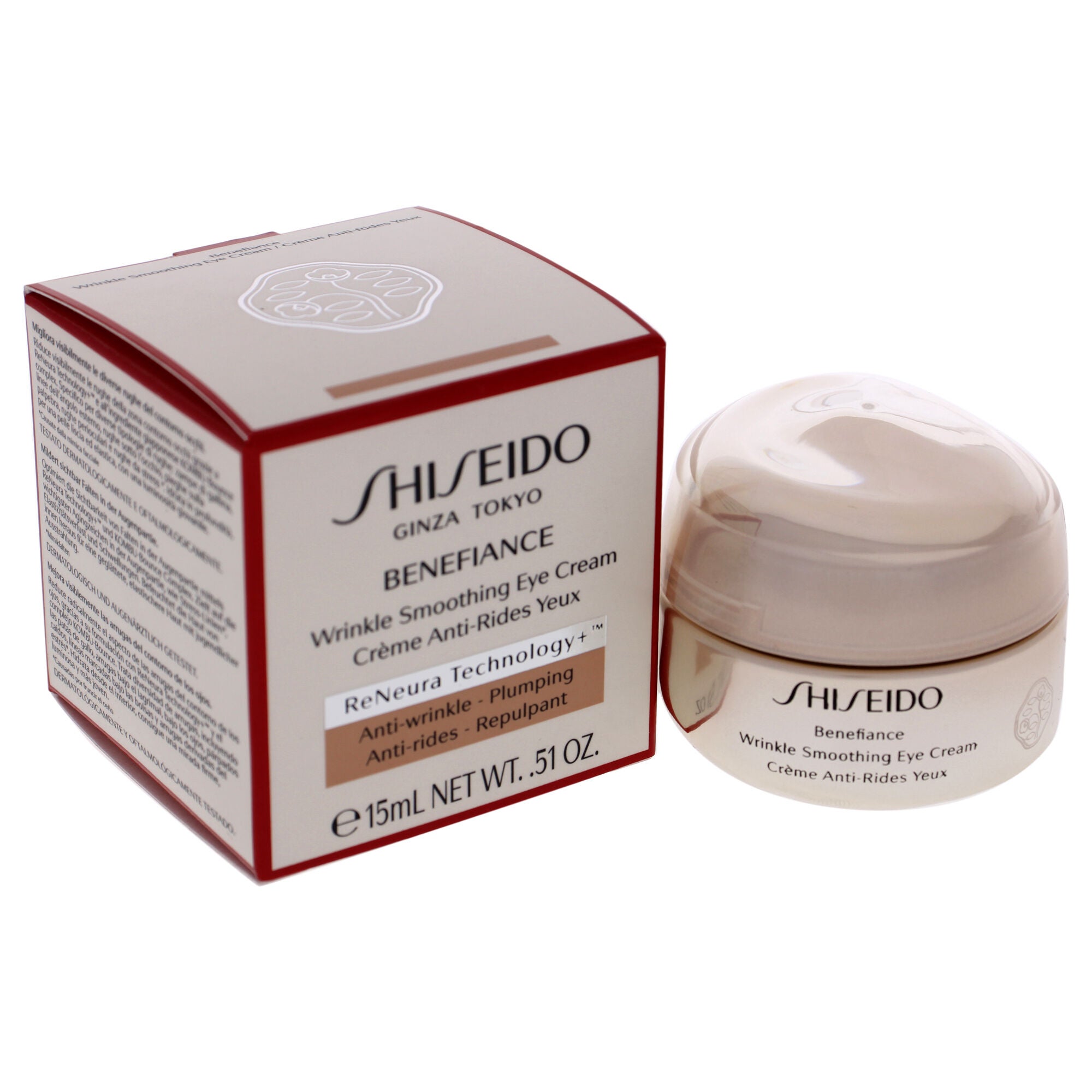Benefiance Wrinkle Smoothing Eye Cream by Shiseido for Unisex - 0.51 oz Cream, See Description, alternate image number 3