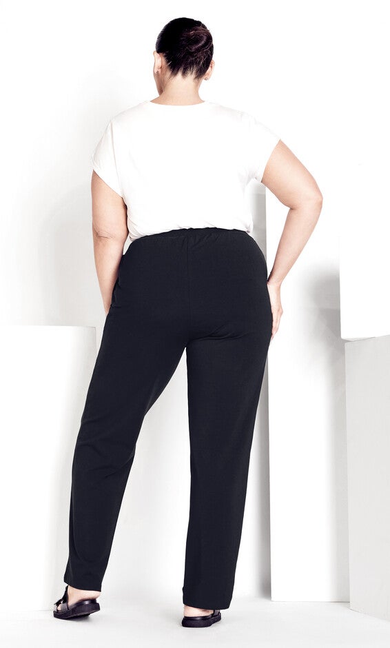 Supima Active Pant Black - petite, , alternate image number 1
