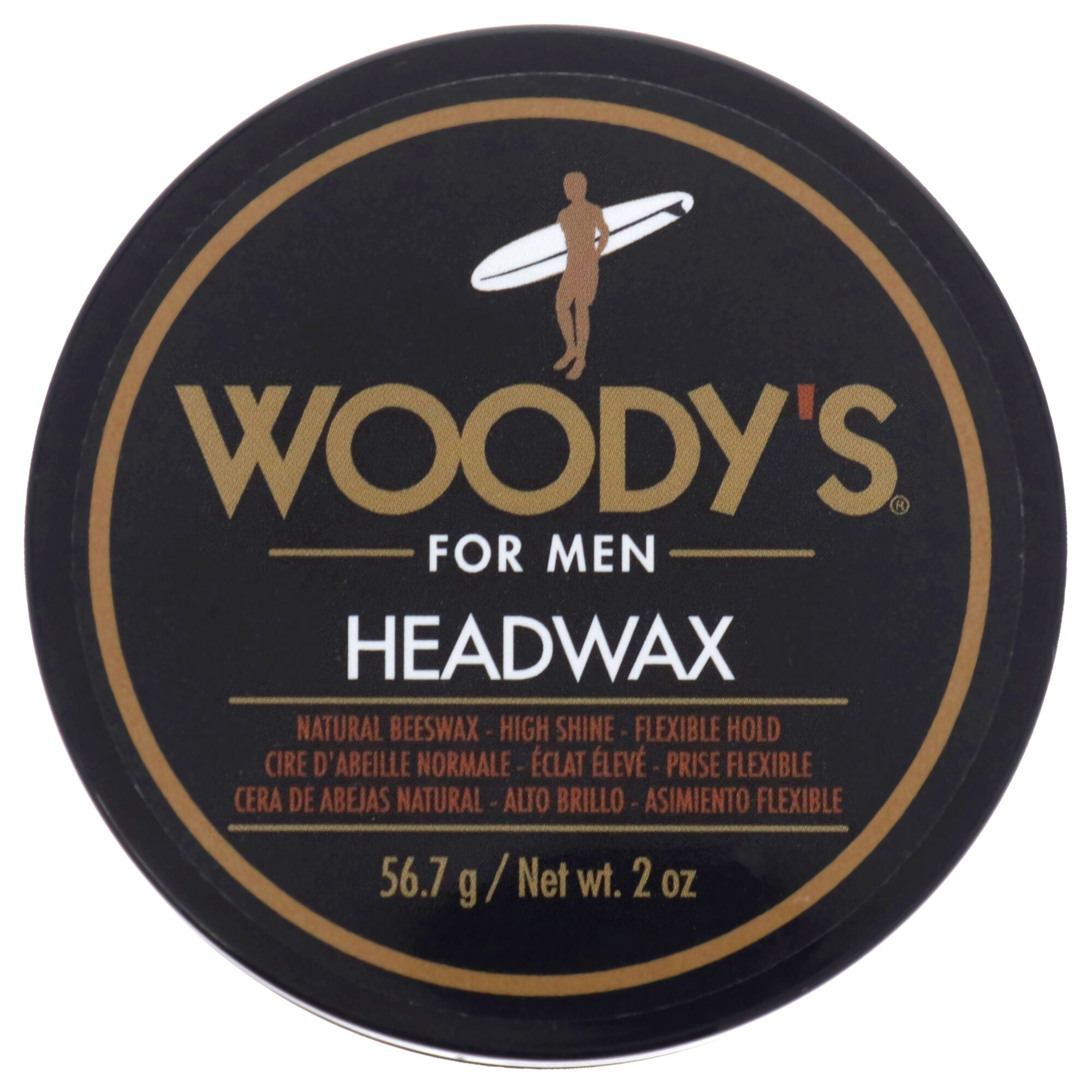 Headwax Natural Beeswax by Woodys for Men - 2 oz Pomade, See Description, hi-res image number 0