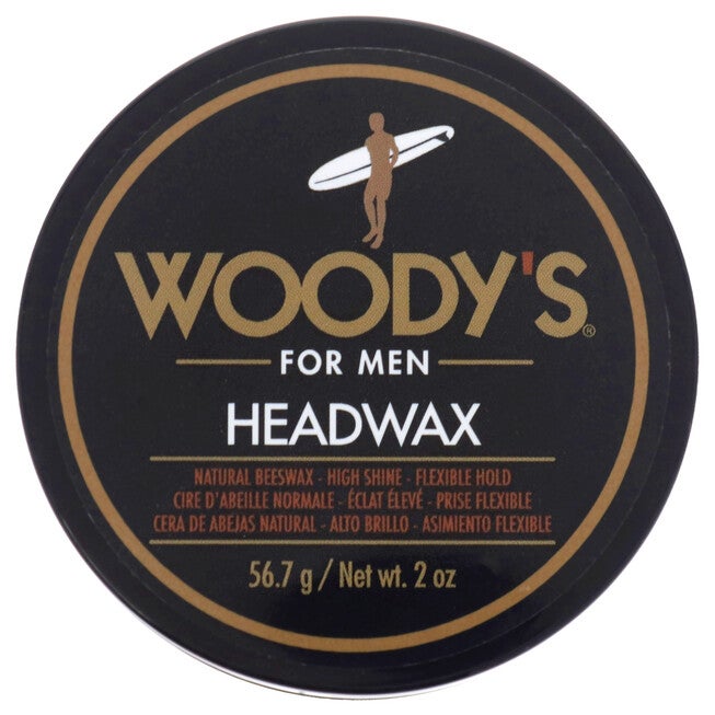 Headwax Natural Beeswax by Woodys for Men - 2 oz Pomade, See Description, hi-res image number 0