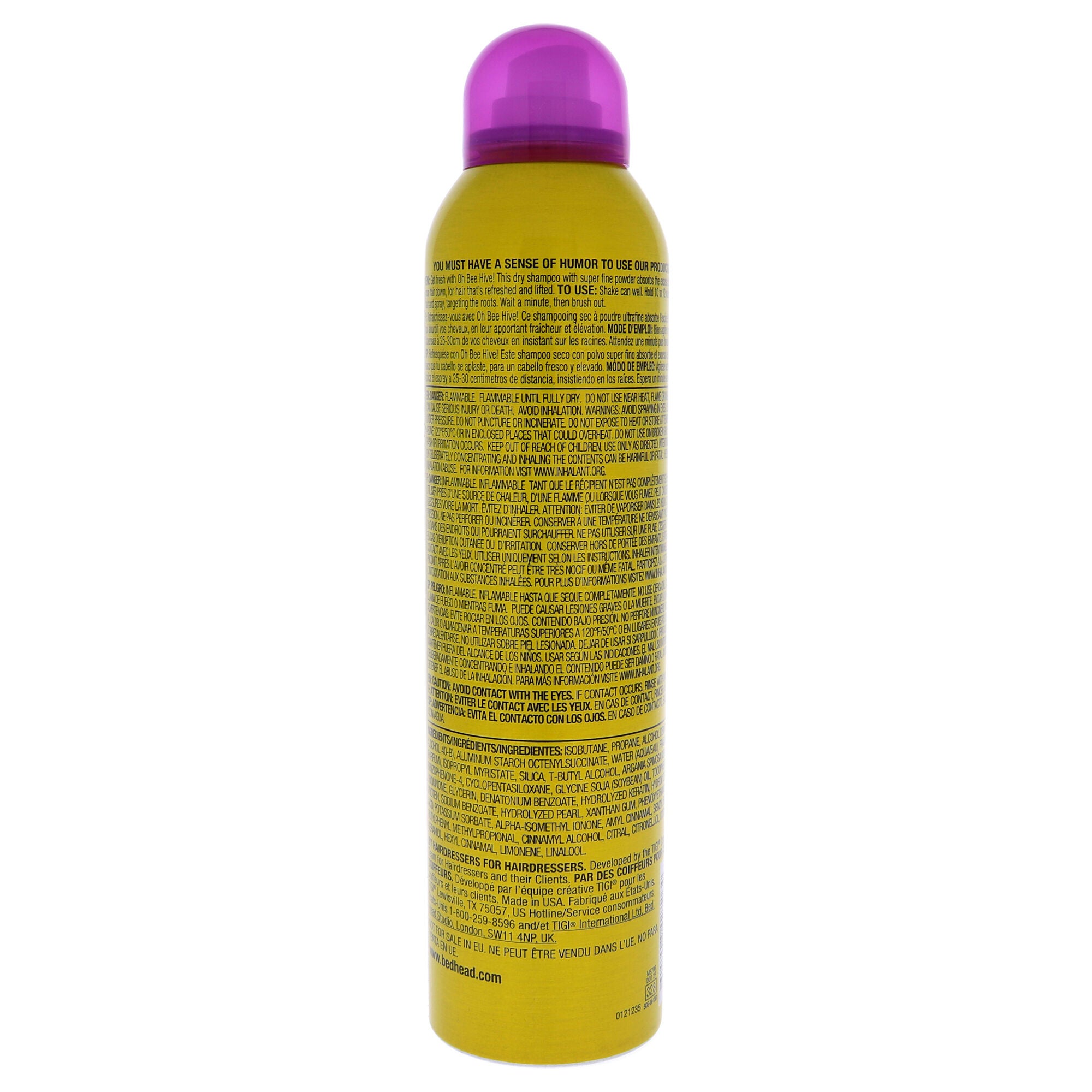 Bed Head Oh Bee Hive Matte Dry Shampoo by TIGI for Women - 5 oz Dry Shampoo, See Description, alternate image number 1
