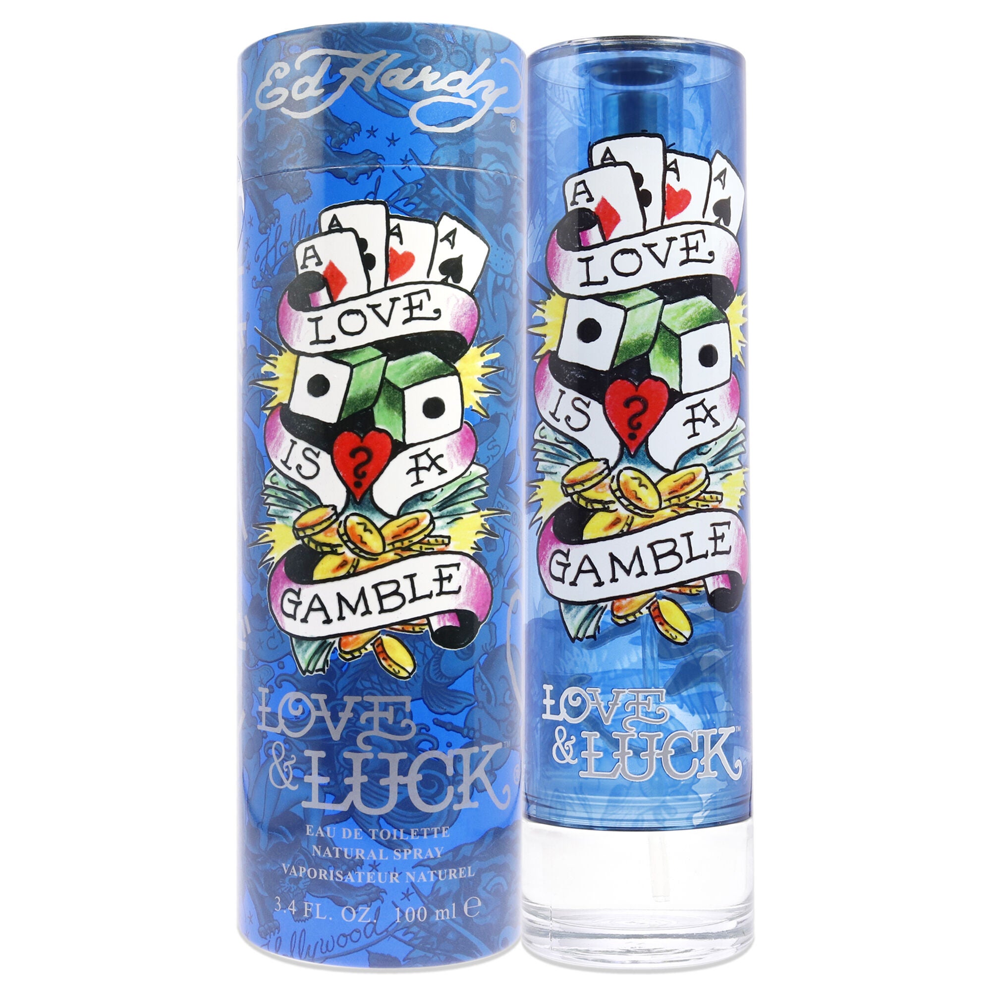 Ed Hardy Love and Luck by Christian Audigier for Men - 3.4 oz EDT Spray, , alternate image number 3
