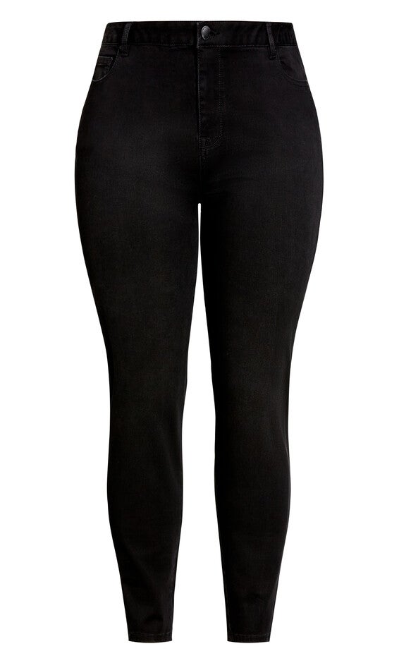 Butter Denim Skinny Jean Black - petite, , alternate image number 2