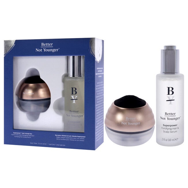 Superpower Hair and Scalp Duo by Better Not Younger for Unisex - 2 Pc 2oz Superpower Fortifying Hair and Scalp Serum, Superpower Liquid Comb, , alternate image number 7