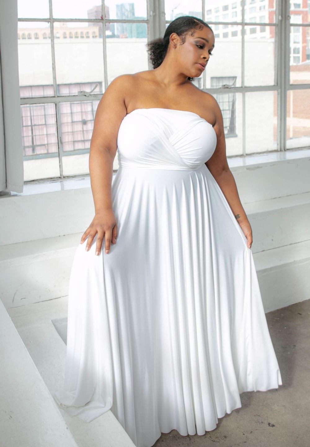 Eternity Maxi Dress, White, hi-res image number 0