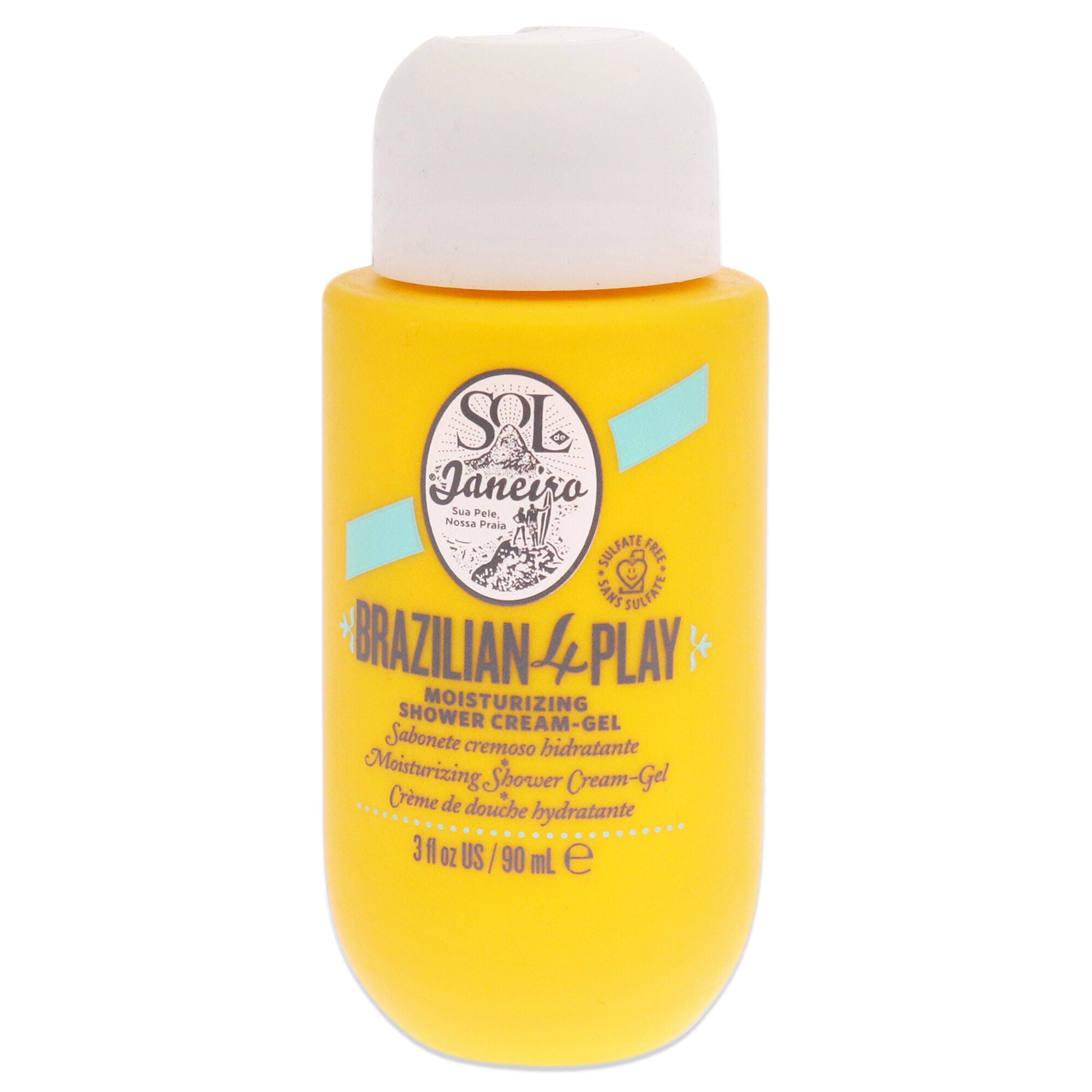 Brazilian 4 Play Moisturizing Shower Cream Gel by Sol de Janeiro for Unisex - 3 oz Shower Gel, NA, hi-res image number 0