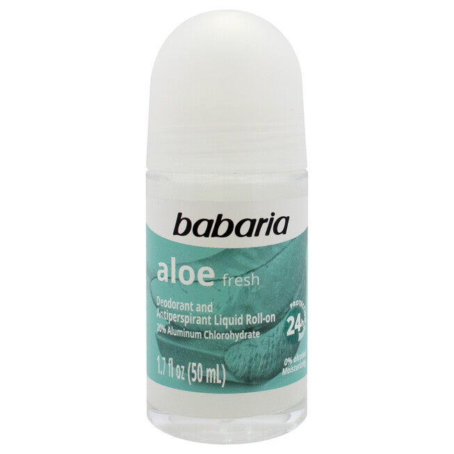 Aloe Fresh 24H Protection Deodorant and Antiperpirant by Babaria for Women - 1.7 oz Deodorant Roll-On, See Description, hi-res image number 0