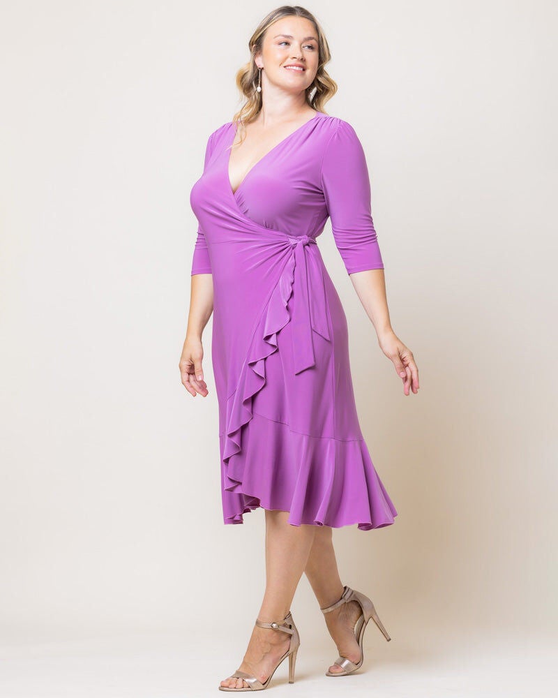 Whimsy Wrap Dress, Lilac, alternate image number 2