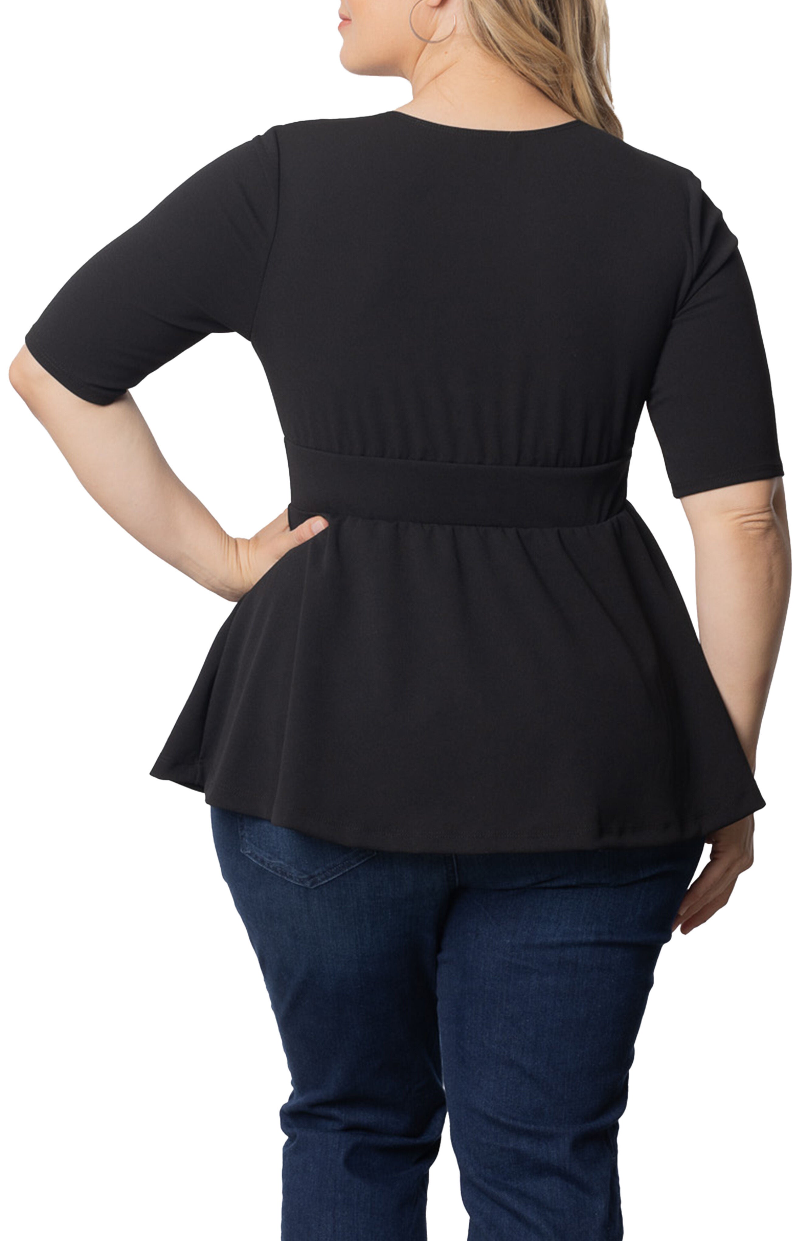 Posh Peplum Top, , alternate image number 4
