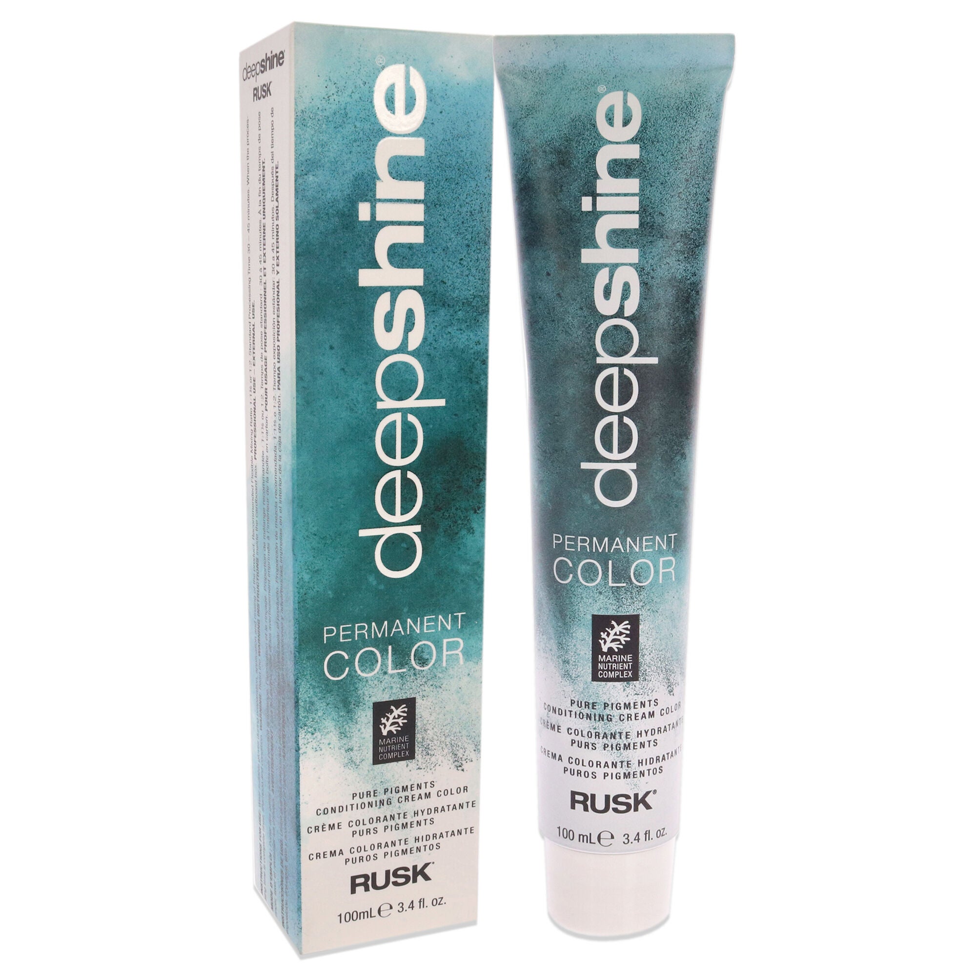 Deepshine Pure Pigments Conditioning Cream Color - 7.44CC Intense Copper Blonde by Rusk for Unisex - 3.4 oz Hair Color, See Description, alternate image number 1