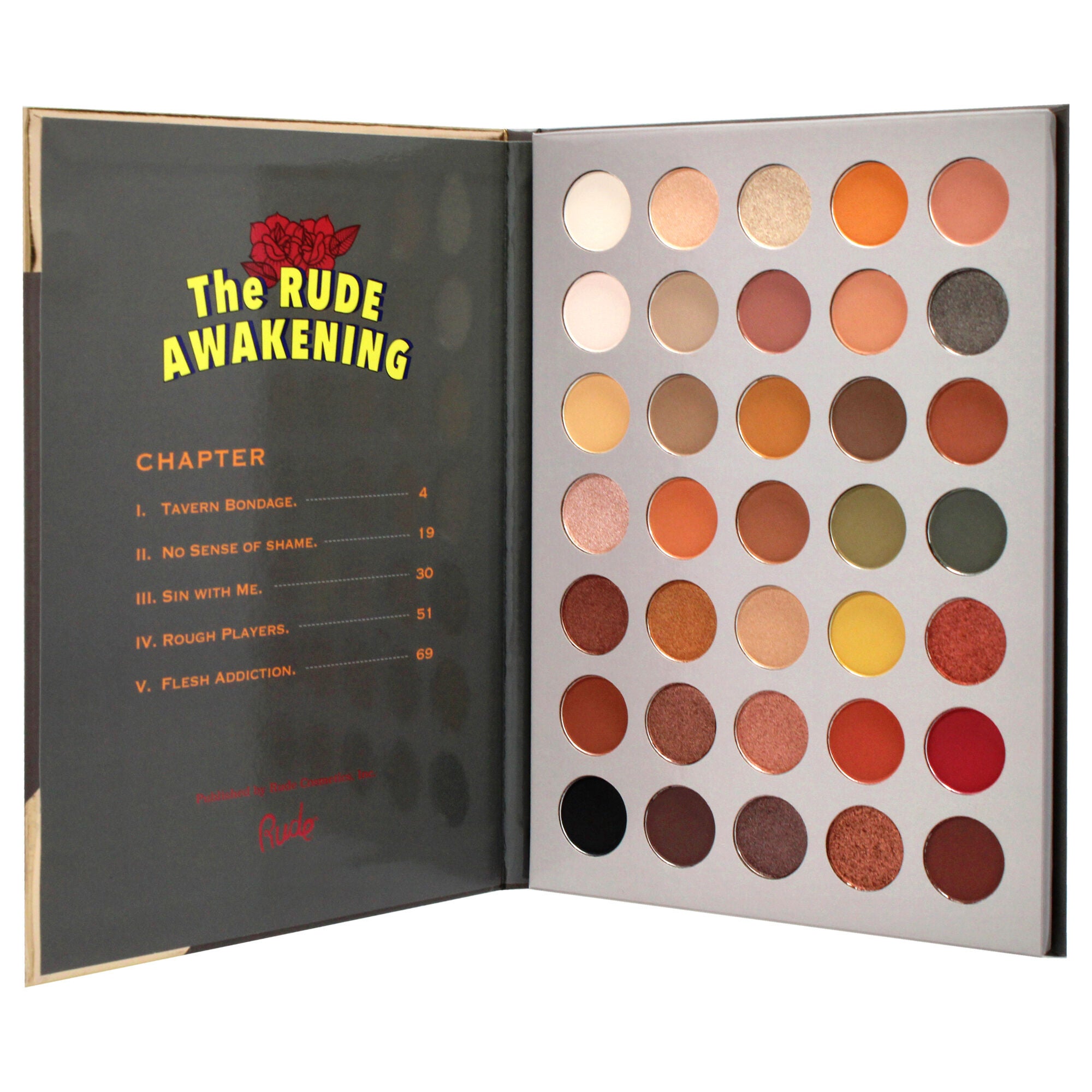 The Rude Awakening Eyeshadow Palette - Paperback Edition by Rude Cosmetics for Women - 0.74 oz Palette, , alternate image number 6