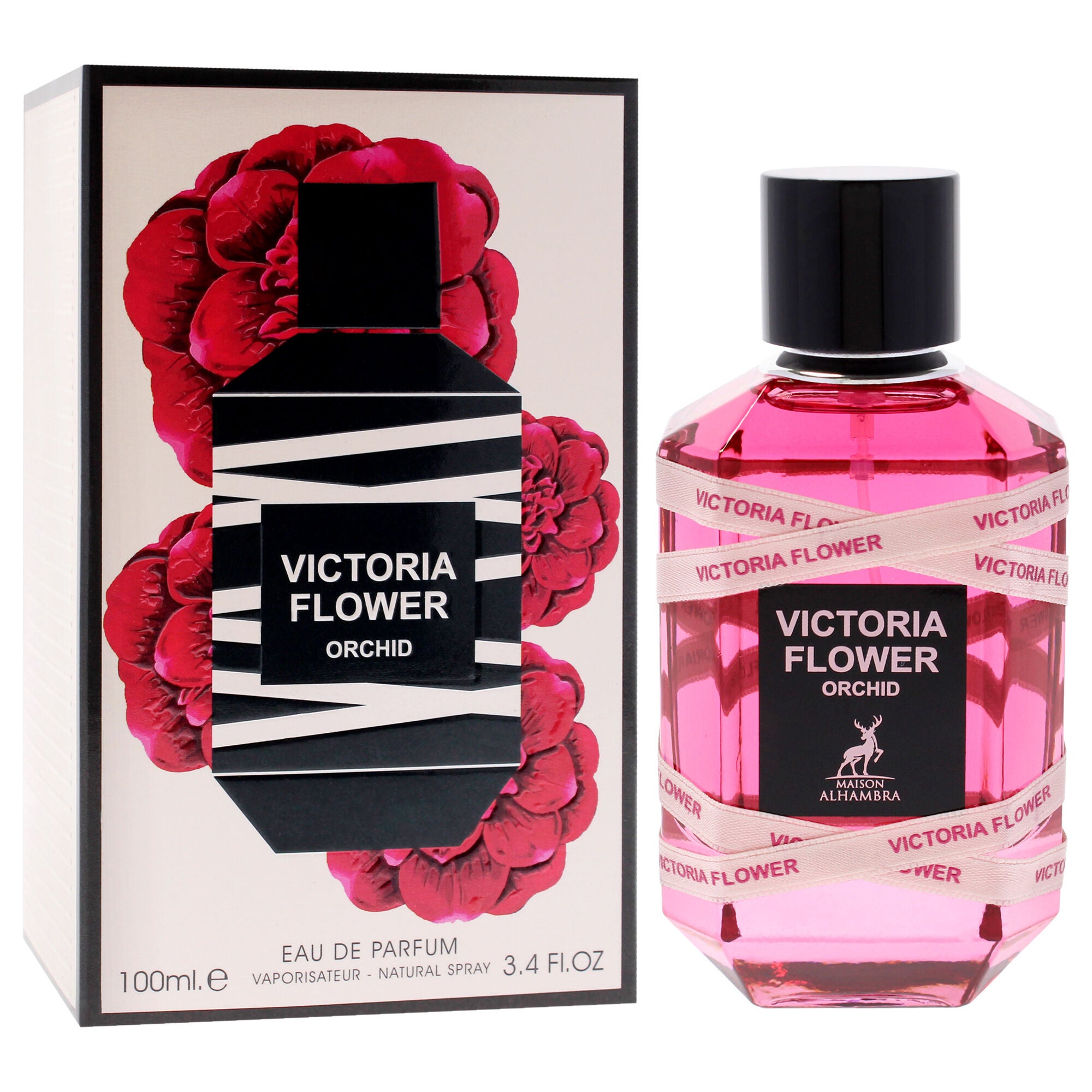 Victoria Flower - Orchid by Maison Alhambra for Women - 3.4 oz EDP Spray, Clear, alternate image number 2